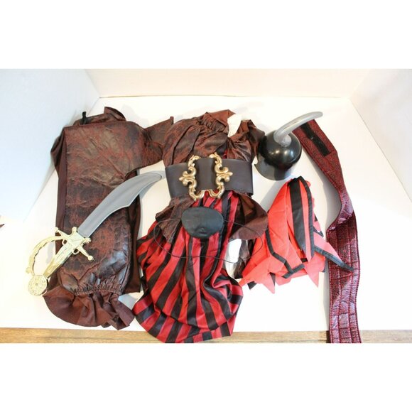 High Seas Buccaneer Women's 6 Piece Adult Costume Complete Set Halloween Cosplay - Picture 3 of 6